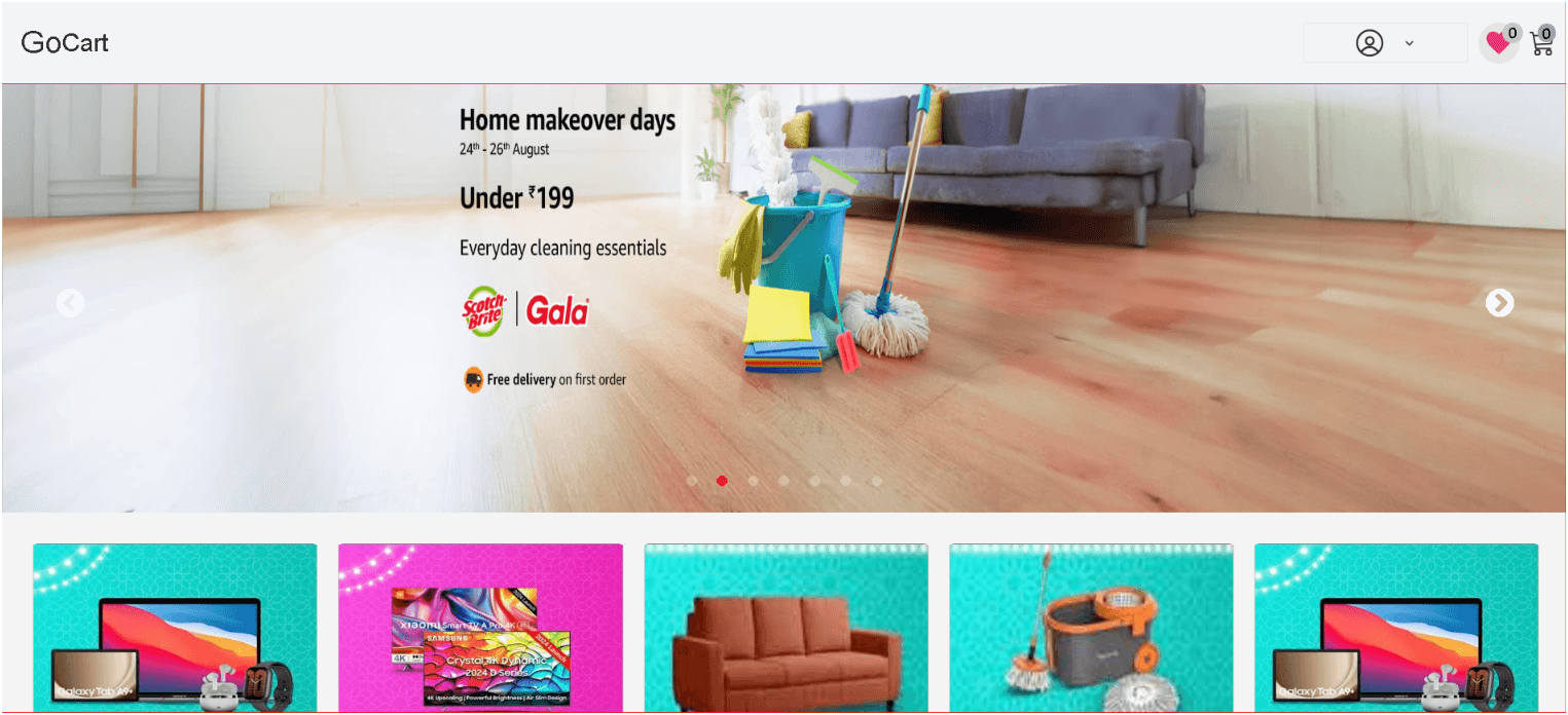 E-Commerce Web Application Screenshot