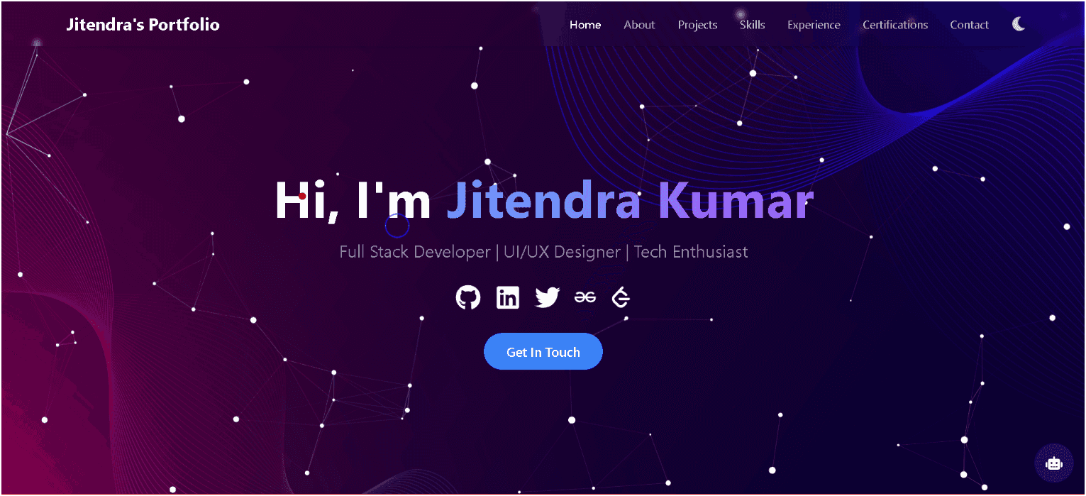 Personal Portfolio Website Screenshot